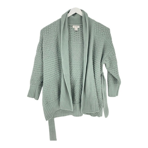 Jessica Sweaters - Jessica Simpson Women's Open Front Duster Cardigan Sweater Waffle Knit SZ Large